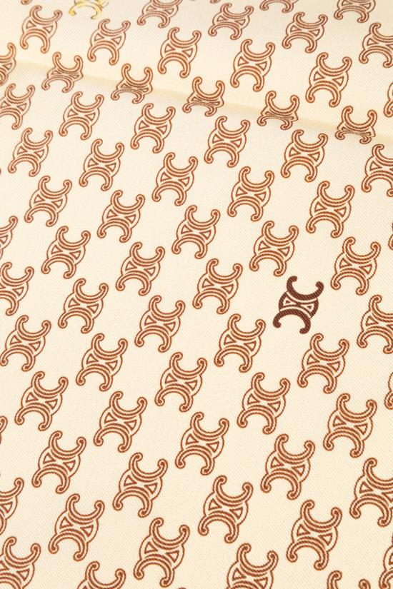 26FW 셀린느 헤리티지 실크 트윌 반다나 2AWB64N28 GLT8 VANILLA BROWN TAN DOM - CELINE
