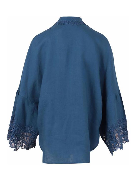 26SS 에르마노 설비노 블라우스 D484K613GQI64044 BLUE - ERMANNO SCERVINO