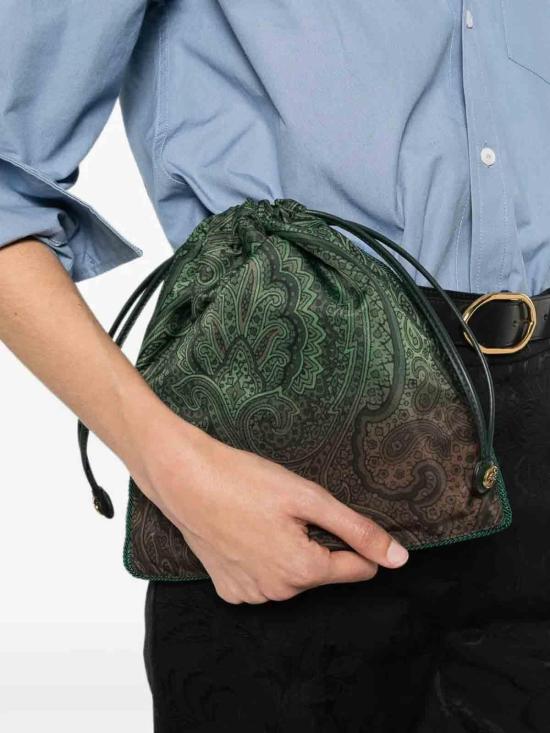 26FW 에트로 클러치/파우치 WP2C0022AK18FX0890 GREEN - ETRO