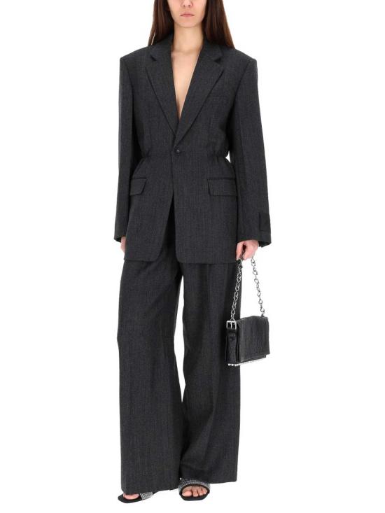 26SS 알렉산더 왕 수트 팬츠 1WC1264951019E BLACK - ALEXANDER WANG