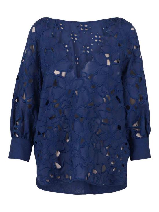 26SS 에르마노 설비노 블라우스 D484K607QYD64044 BLUE
