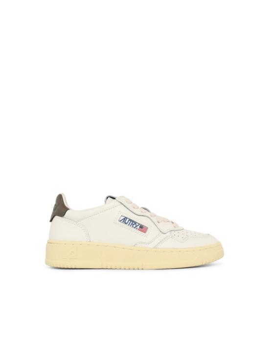 26FW 오트리 메달리스트 로우 레더 스니커즈 AULW LL28 White