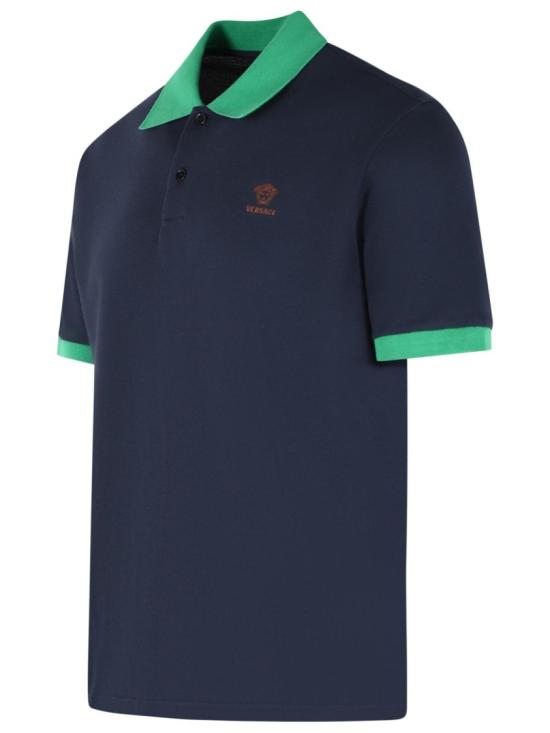 26SS 베르사체 폴로 티셔츠 1024031 1A17681 2U3I0 Blue - VERSACE