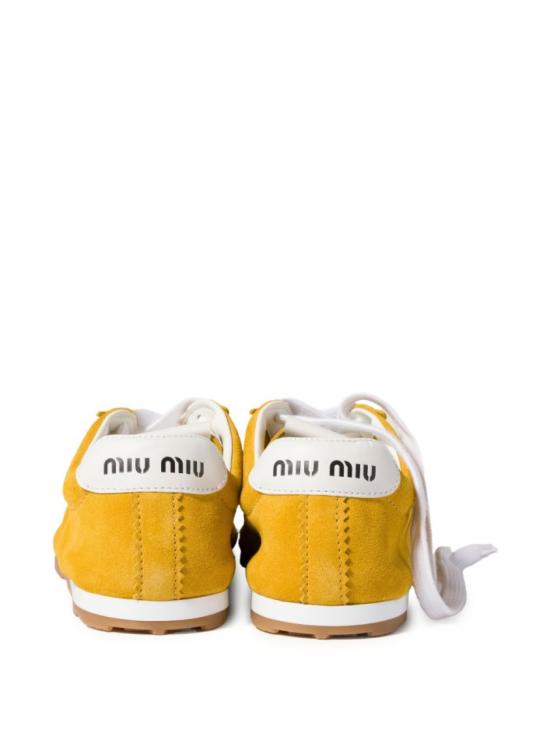 26FW 미우미우 플룸 블리치 스니커즈 5E114E054F 005F065Y Yellow - MIU MIU