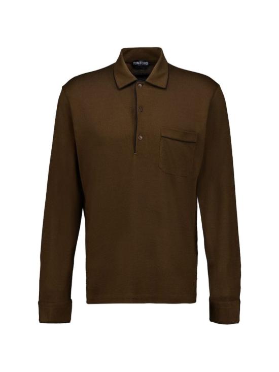 26FW 톰포드 폴로 티셔츠 JPL019JMS032EBK Brown