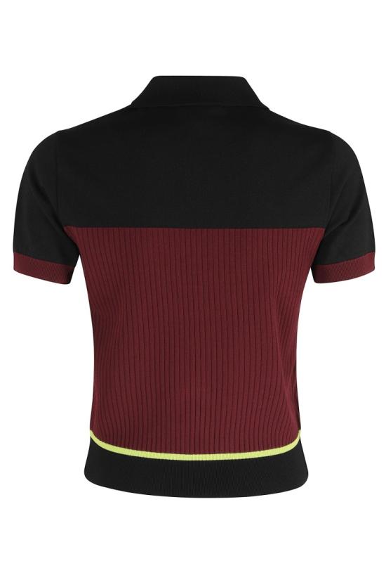 26SS 카사블랑카 탑 WSP26KW123301 098 Burgundy - CASABLANCA
