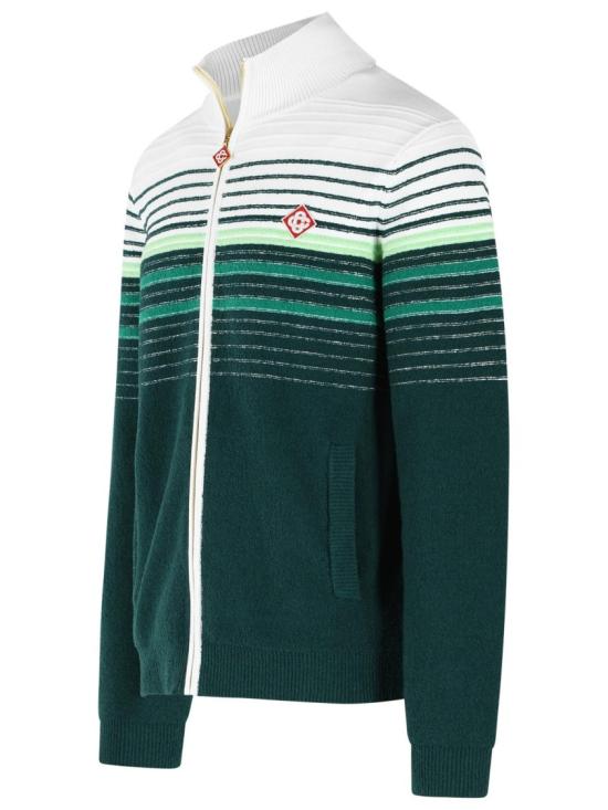 26FW 카사블랑카 자켓 M PF26 KW 1419 01 COTTON BLEND WHITE GREEN - CASABLANCA