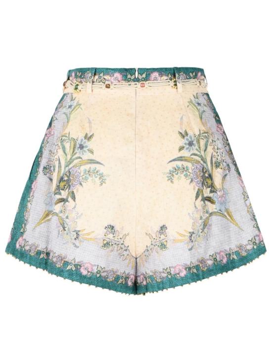 26FW 짐머만 숏팬츠 8632ASS262 CREAM SCARF FLORAL Neutrals - ZIMMERMANN