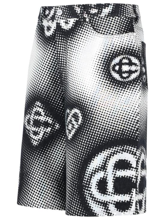 26SS 카사블랑카 숏팬츠 MSS26 TR 425 01 INDIGO MONOGRAM Multicolor - CASABLANCA