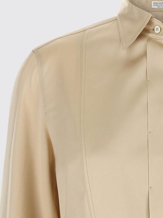 26FW 브루넬로 쿠치넬리 셔츠 M0C59NR516 C9643 Beige - BRUNELLO CUCINELLI