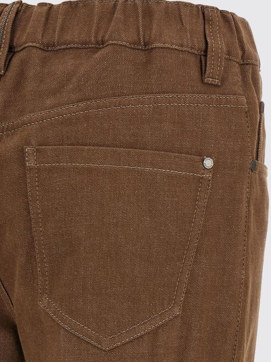 26FW 브루넬로 쿠치넬리 스트레이트 팬츠 MP134P4108 C007 Brown - BRUNELLO CUCINELLI