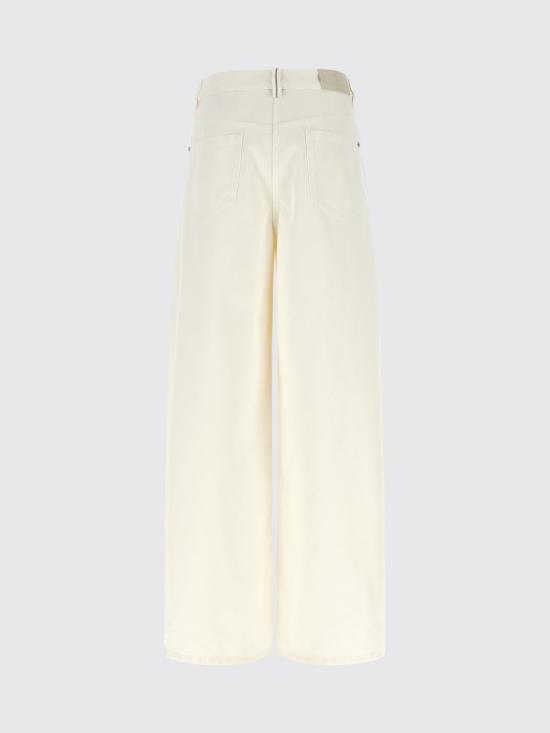 26FW 브루넬로 쿠치넬리 스트레이트 팬츠 MPH81P4059 C1101 White - BRUNELLO CUCINELLI
