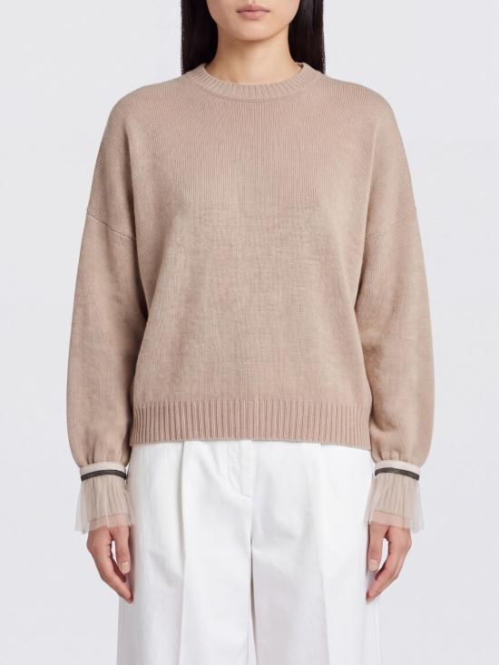 26FW 브루넬로 쿠치넬리 스웨터 M12747000 C9991 Beige