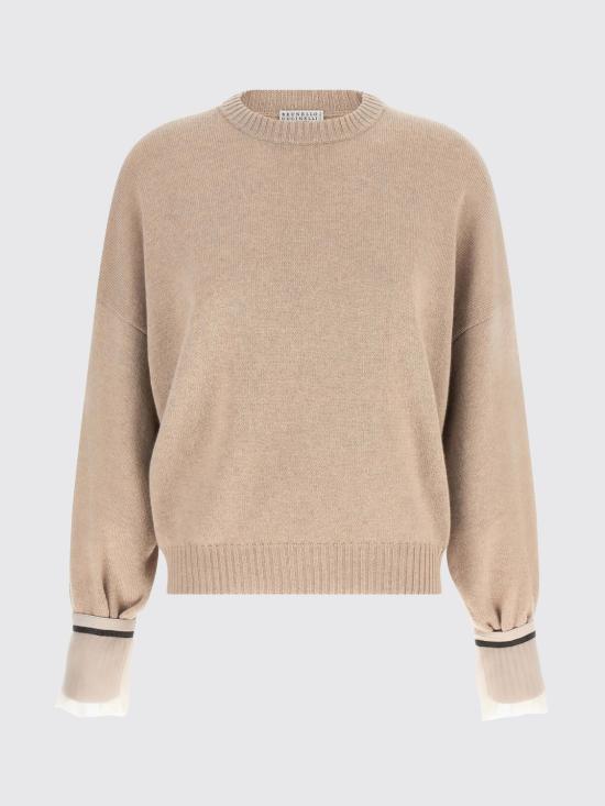 26FW 브루넬로 쿠치넬리 스웨터 M12747000 C9991 Beige - BRUNELLO CUCINELLI