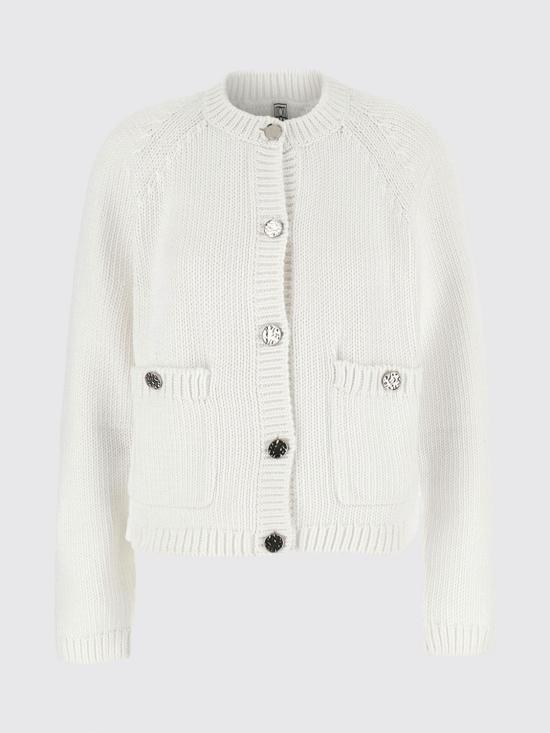 26FW 토템 가디건 263WRT0853YA0299 047 White - TOTEME