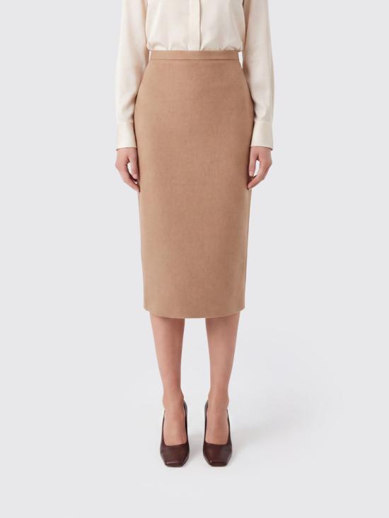 26FW 막스마라 미디 스커트 2621106012600 001 Beige