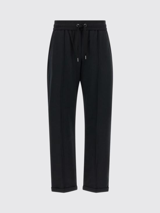 26FW 브루넬로 쿠치넬리 스트레이트 팬츠 MH827FB799 C101 Black - BRUNELLO CUCINELLI