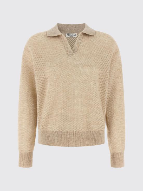 26FW 브루넬로 쿠치넬리 폴로 티셔츠 MGG270505P CWM81 Gold - BRUNELLO CUCINELLI