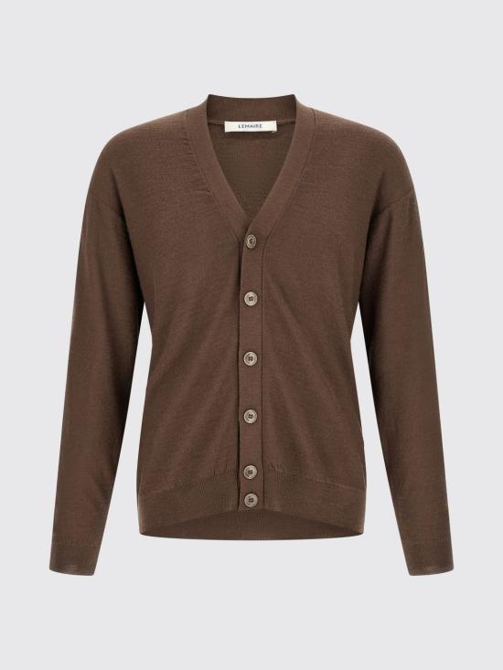 26FW 르메르 릴렉스 트위스트 가디건 릴렉스 트위스트 가디건 PO0052LK1063 BR310 Brown - LEMAIRE