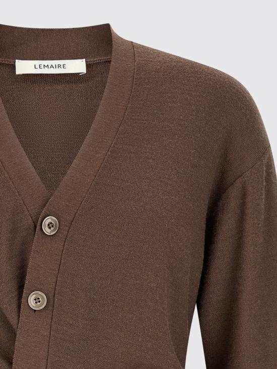 26FW 르메르 릴렉스 트위스트 가디건 릴렉스 트위스트 가디건 PO0052LK1063 BR310 Brown - LEMAIRE