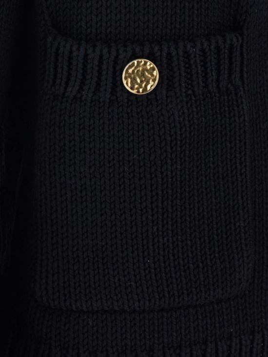 26FW 토템 가디건 263WRT0853YA0299 001 Black - TOTEME