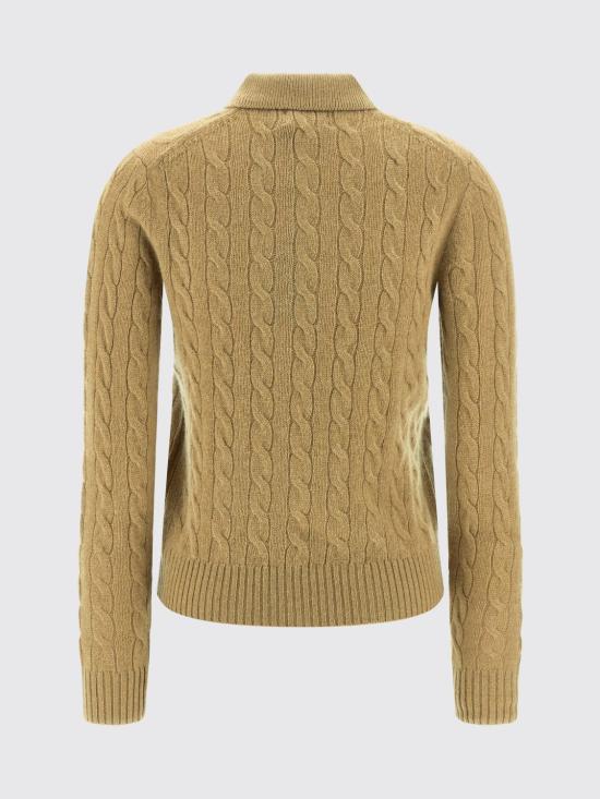 26FW 폴로 랄프로렌 케이블 폴로 니트 211972132 002 Beige - POLO RALPH LAUREN