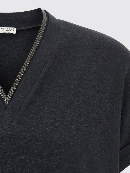 26FW 브루넬로 쿠치넬리 반팔 티셔츠 MPT18BD222 C055 Grey - BRUNELLO CUCINELLI