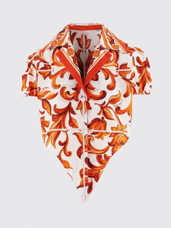 26FW 돌체앤가바나 셔츠 F5T66TGDDRD S9000 Orange - DOLCE & GABBANA
