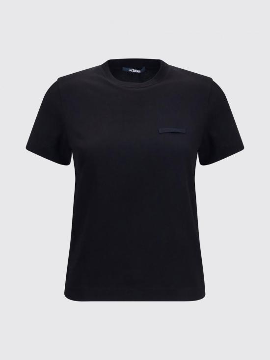 26FW 자크뮈스 그로그랭 로고 솟슬리브 티셔츠 TSW00550AJ00029 990 Black - JACQUEMUS