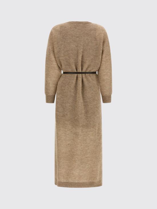 26FW 브루넬로 쿠치넬리 롱 원피스 MGG270A90P CZA11 Beige - BRUNELLO CUCINELLI