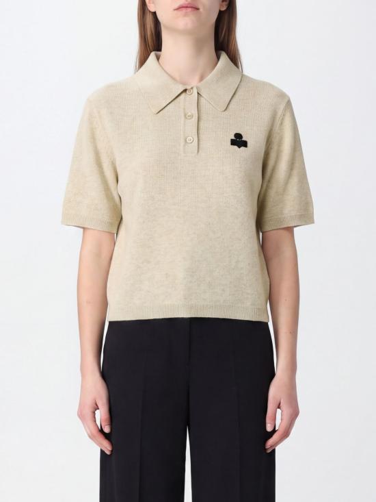 26FW 이자벨마랑에뚜왈 폴로 티셔츠 PU0849FAC1L17E 02LY Grey
