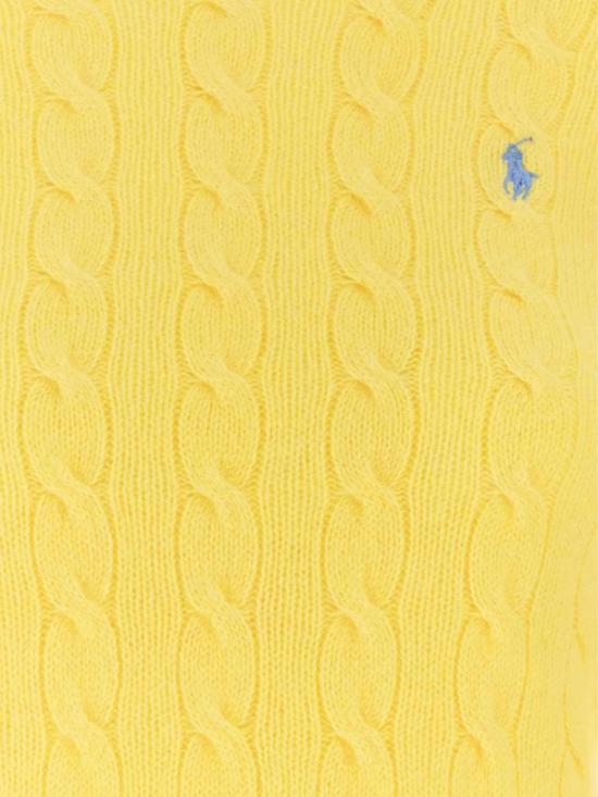 26FW 폴로 랄프로렌 폴로 자수 케이블 니트 스웨터 211971865 007 Yellow - POLO RALPH LAUREN
