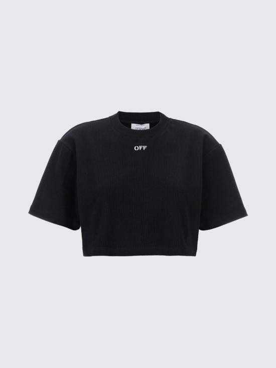 26FW 오프화이트 반팔 티셔츠 2FA00678T W003 Black - OFF WHITE