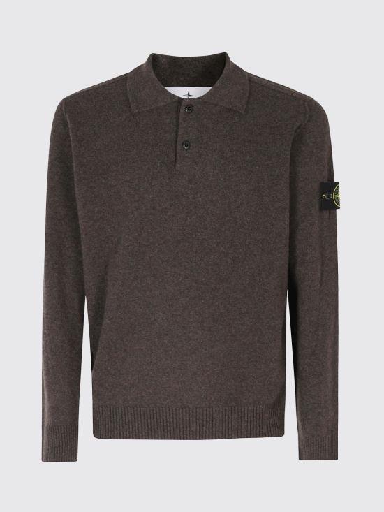26FW 스톤 아일랜드 와펜 패치 니트 5100018S00B4 V0M62 Grey - STONE ISLAND