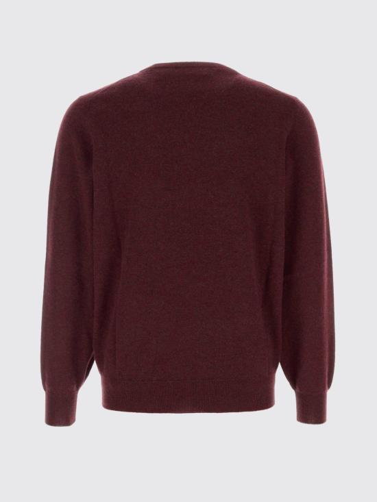26FW 브루넬로 쿠치넬리 스웨터 MQS00100 CFH34 Burgundy - BRUNELLO CUCINELLI