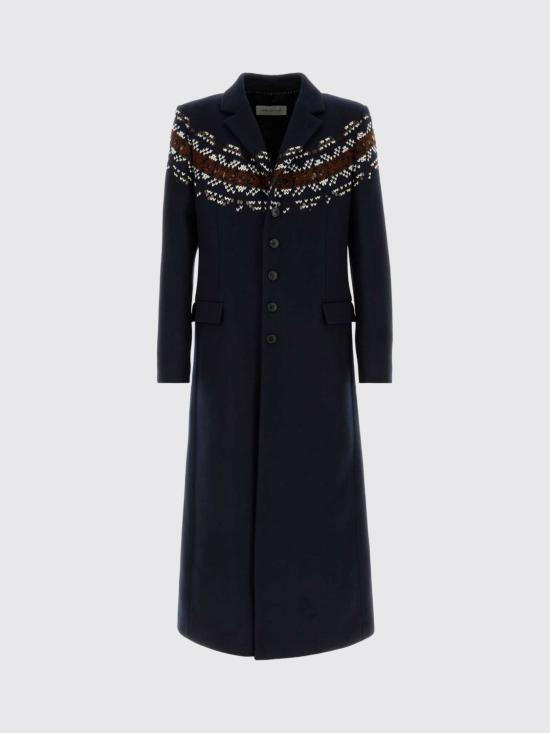 26FW 드리스 반 노튼 코트 2620202384216 509 Navy - DRIES VAN NOTEN