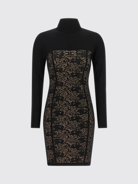 26FW 엘리자베타프랜치 미디 원피스 AM27Q66E2 FR9 Black - ELISABETTA FRANCHI