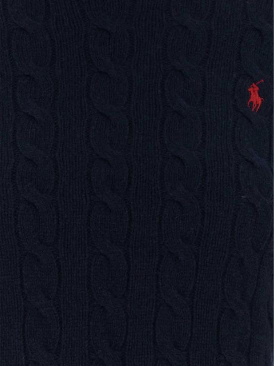 26FW 폴로 랄프로렌 울 캐시미어 케이블 니트 터틀넥 211888686 007 Blue - POLO RALPH LAUREN