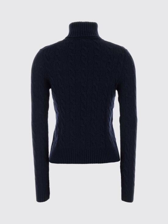 26FW 폴로 랄프로렌 울 캐시미어 케이블 니트 터틀넥 211888686 007 Blue - POLO RALPH LAUREN