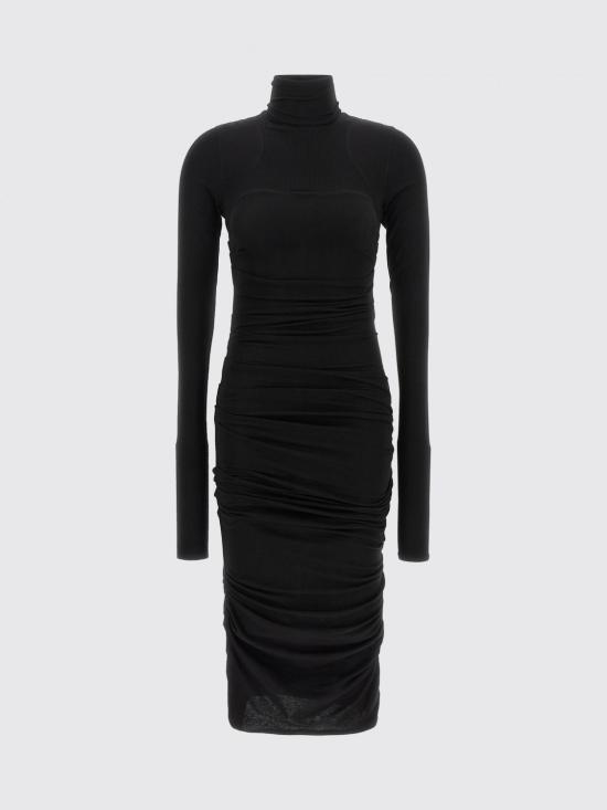 26FW 엘리자베타프랜치 미디 원피스 AB02B66E2 110 Black - ELISABETTA FRANCHI