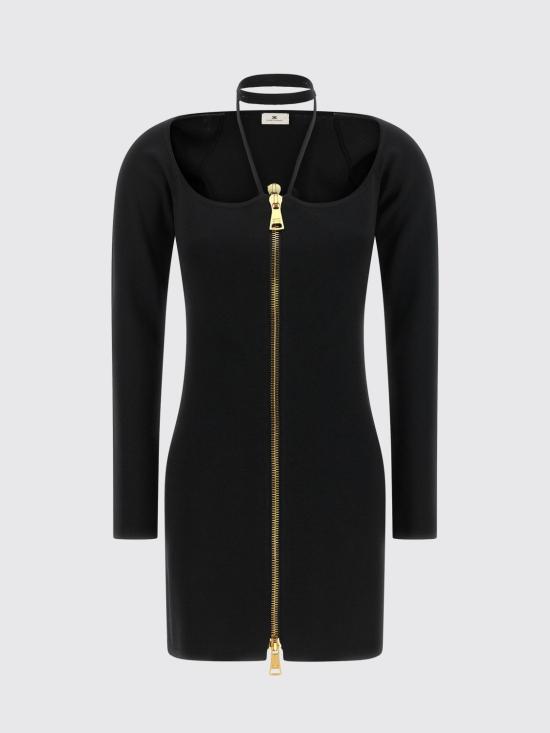 26FW 엘리자베타프랜치 미디 원피스 AM06B66E2 110 Black - ELISABETTA FRANCHI