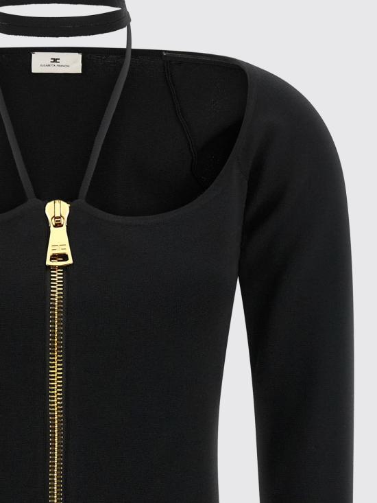26FW 엘리자베타프랜치 미디 원피스 AM06B66E2 110 Black - ELISABETTA FRANCHI