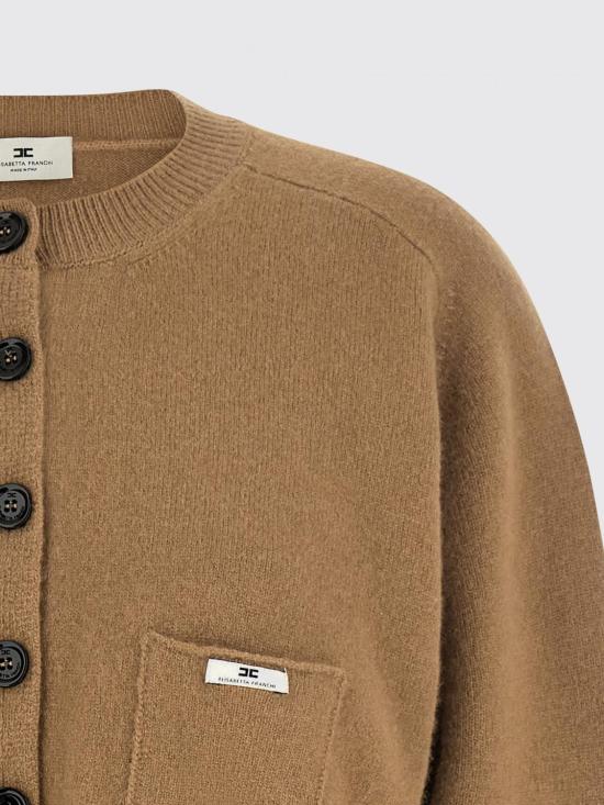 26FW 엘리자베타프랜치 가디건 MK12T66E2 AI6 Brown - ELISABETTA FRANCHI