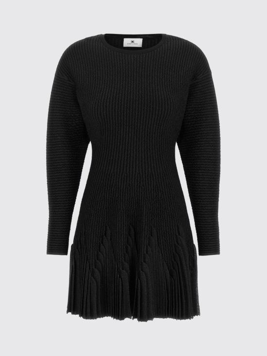 26FW 엘리자베타프랜치 미디 원피스 AM12S66E2 110 Black - ELISABETTA FRANCHI
