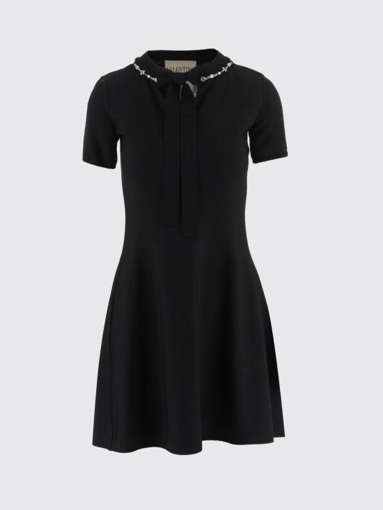 26FW 발렌티노 가라바니 미디 원피스 KD15YAC5 0NO Black - VALENTINO GARAVANI