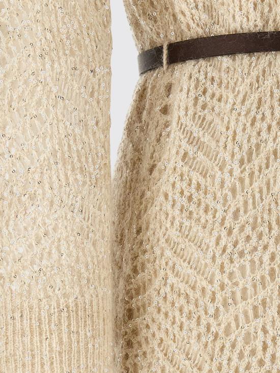 26FW 브루넬로 쿠치넬리 롱 원피스 MRG562A90 CEZ53 Beige - BRUNELLO CUCINELLI