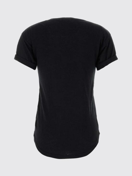 26FW 이자벨마랑에뚜왈 콜디아 플록 리넨 티셔츠 TS0315FAA1N09E 01BK Black - ISABEL MARANT ETOILE