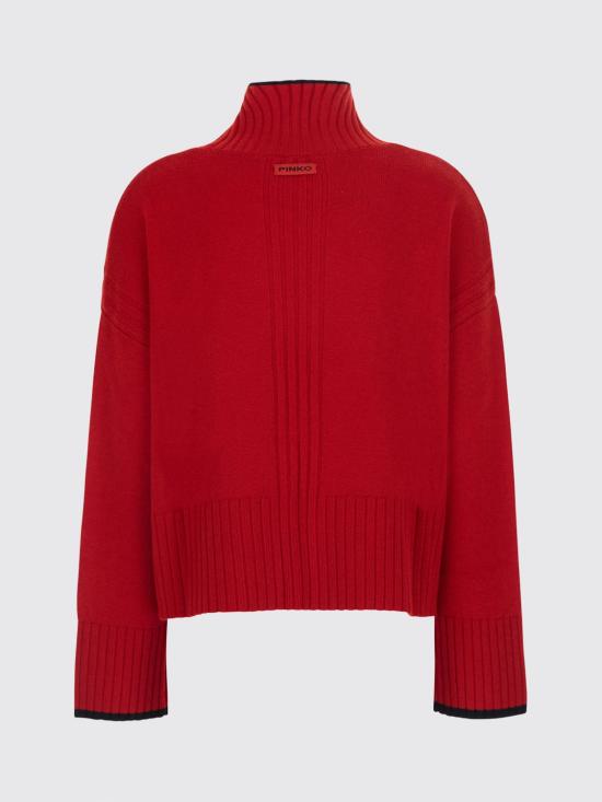 26FW 핑코 터틀넥 105446A3G1 1R66 Red - PINKO