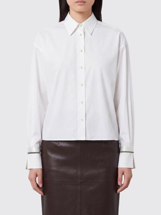 26FW 브루넬로 쿠치넬리 셔츠 M0091M2M06 C159 White