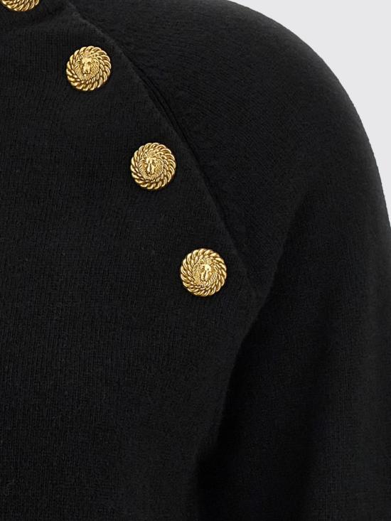 26FW 발망 스웨터 HF1KA130KI87 0PA Black - BALMAIN